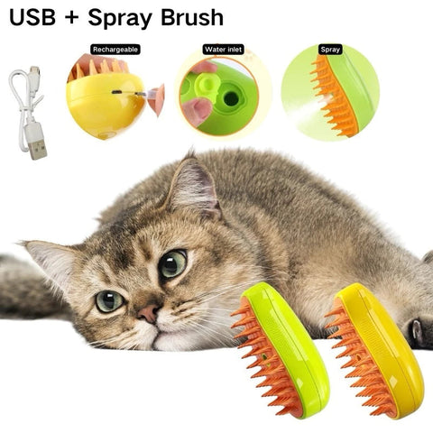 Cómo Funciona?
Conecta y Recarga: Simple y fácil de preparar.
Calienta y Cepilla: El vapor actúa instantáneamente, soltando los pelos y limpiando el pelaje de tu mascota.
Descarta los Pelos: Elimina los pelos acumulados con facilidad y disfruta del momento con tu amigo peludo.
