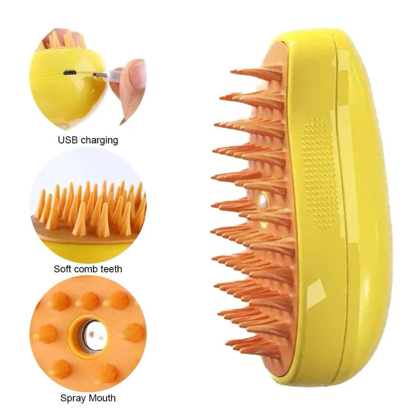 Por qué elegir nuestra escoba?
✅ Limpieza a Vapor: Con tecnología de vapor, elimina los pelos de manera efectiva e higieniza, proporcionando una experiencia de limpieza que a tu mascota le encantará.

✅ Cerdas Suaves y Ergonómicas: Las cerdas suaves cuidan la piel de tu animal, asegurando comodidad mientras eliminan los pelos sueltos y la suciedad.

✅ Recargable y Práctica: Sin cables, fácil de usar en cualquier lugar de la casa. ¡Perfecta para el uso diario!

✅ Fácil de Limpiar: La escoba está diseñada par