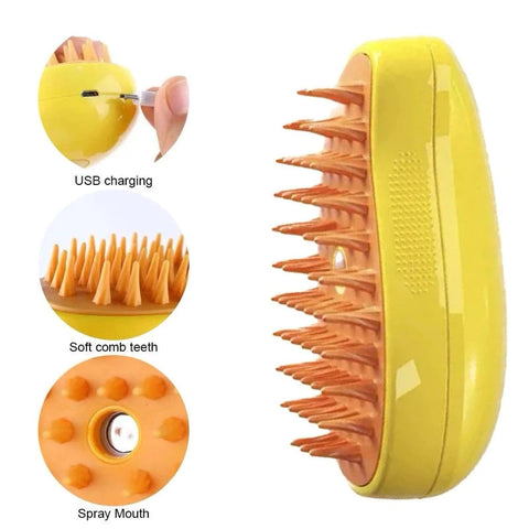 Por qué elegir nuestra escoba?
✅ Limpieza a Vapor: Con tecnología de vapor, elimina los pelos de manera efectiva e higieniza, proporcionando una experiencia de limpieza que a tu mascota le encantará.

✅ Cerdas Suaves y Ergonómicas: Las cerdas suaves cuidan la piel de tu animal, asegurando comodidad mientras eliminan los pelos sueltos y la suciedad.

✅ Recargable y Práctica: Sin cables, fácil de usar en cualquier lugar de la casa. ¡Perfecta para el uso diario!

✅ Fácil de Limpiar: La escoba está diseñada par